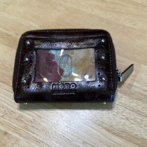 HOBO Rich Brown Leather Wallet